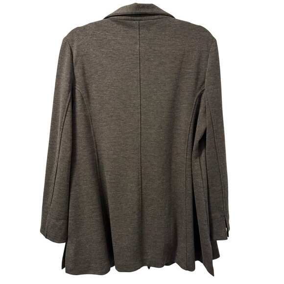 Lynne Richie Gray Zip-Up Jacket Sz Large Knit jacket. NWT - Picture 11 of 12